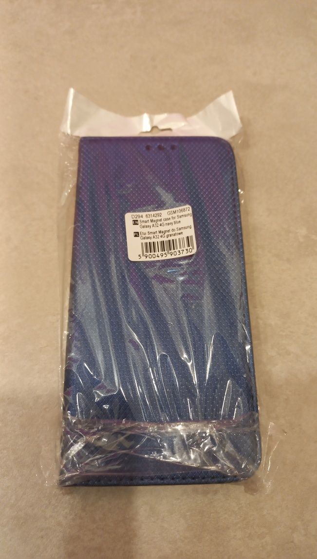 Husă pentru Samsung Galaxy A32 4G flip case book albastră. Nouă.