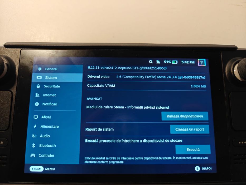 Valve Steam Deck – stare impecabilă, folosit foarte puțin