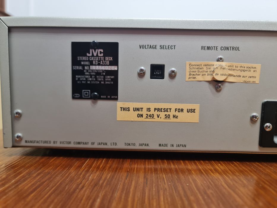 Vand deck JVC KD-A 33