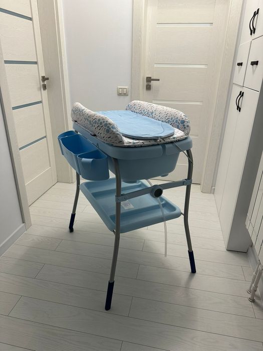 Cadita cu masa de infasat Chicco, Ocean, 0luni+
