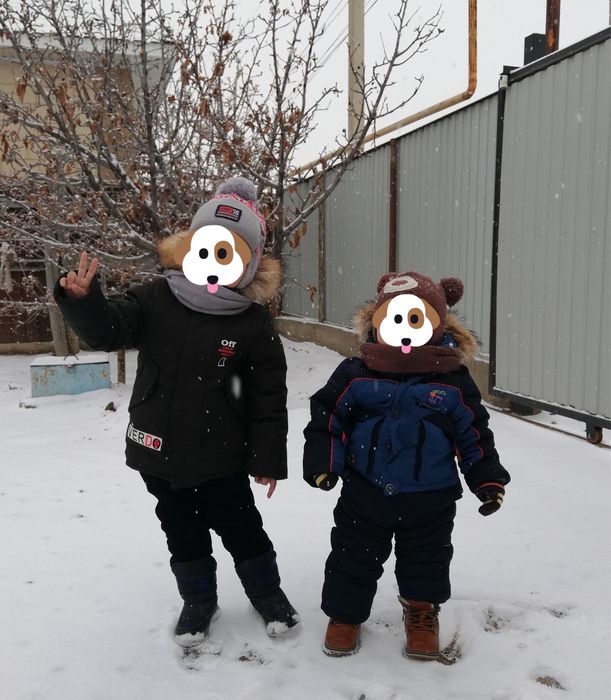 Детский зимний куртка для мальчика