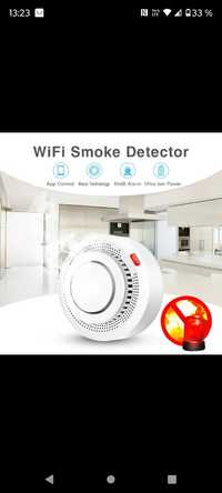 Detector fum/foc  Nou ! wi-fi trimite alarma pe telefon