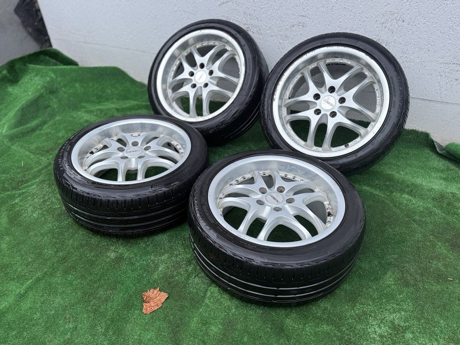 Jante  5x112 R17 cu BUZA + Cauciucuri Vara 225/45/R17
