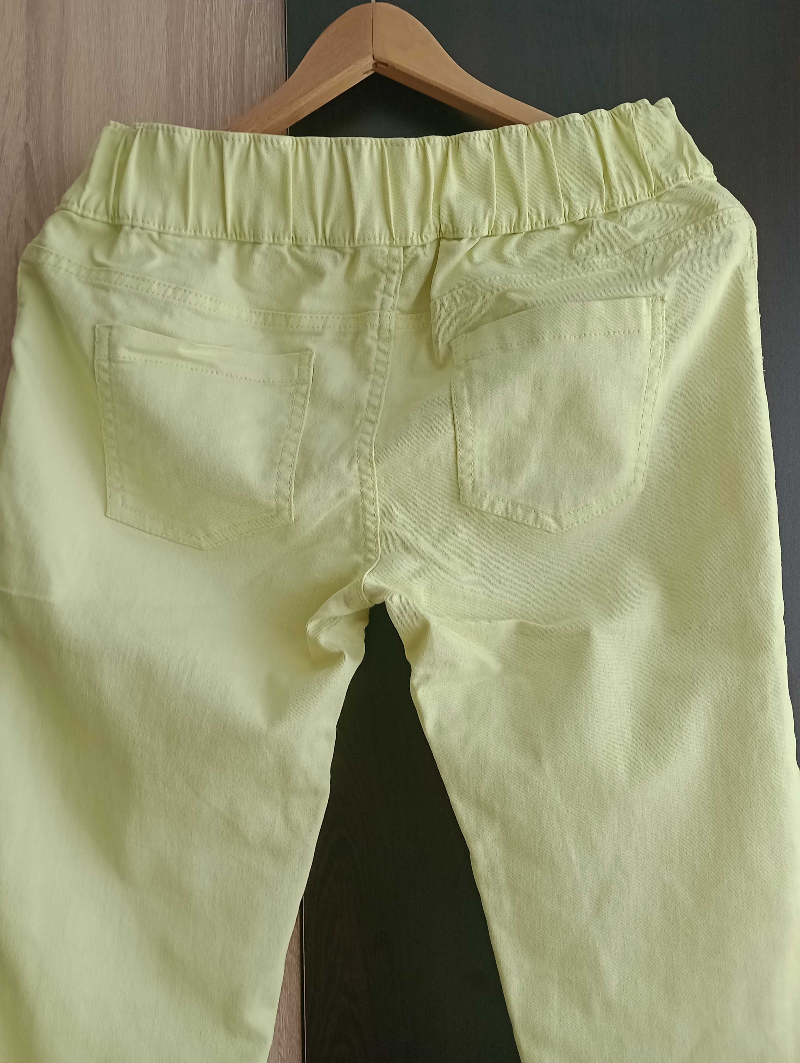 Дамски панталон цвят лимон