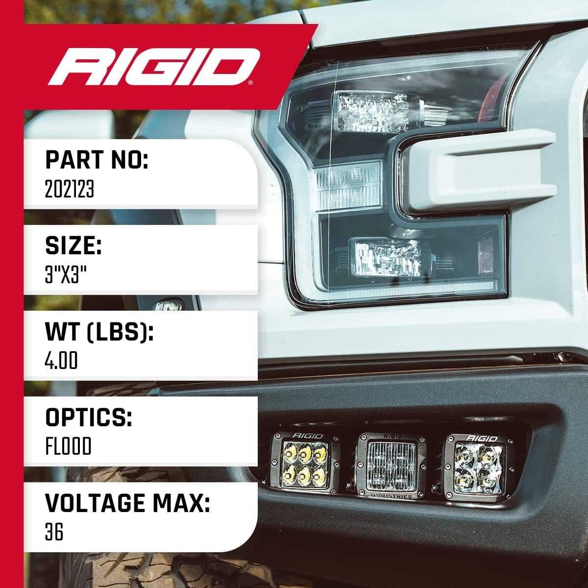 Фарове за офроуд автомобили Amber LED светлини - D Series 2 бр. Rigid