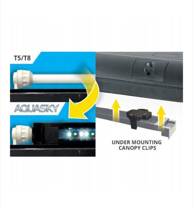 Lampa pentru acvariu, FLUVAL, LED, 27W, 91-122cm, Negru