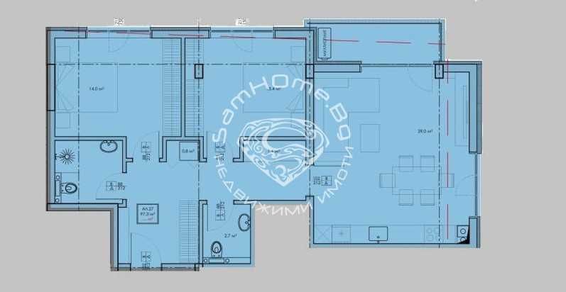 Продава се Тристаен апартамент в Варна, Кайсиева градина - 101 кв.м за 1386 €/кв.м - Снимка #3
