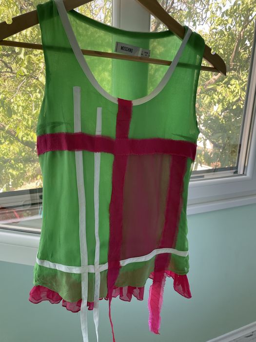 Дамски копринен топ Moschino