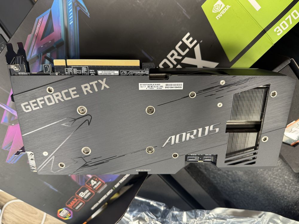 видеокарта GB Aorus Master RTX 3070 NVIDIA 8GB - като нова!
