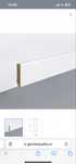 Plinta mdf parchet cubica NOUA Egger Hamburg MDF 8 cm, alb