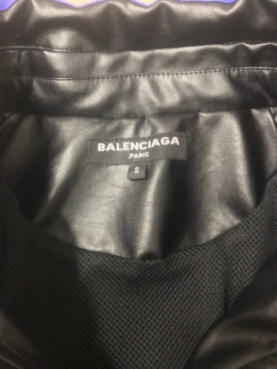 Balenciaga кофта кожаная унисекс