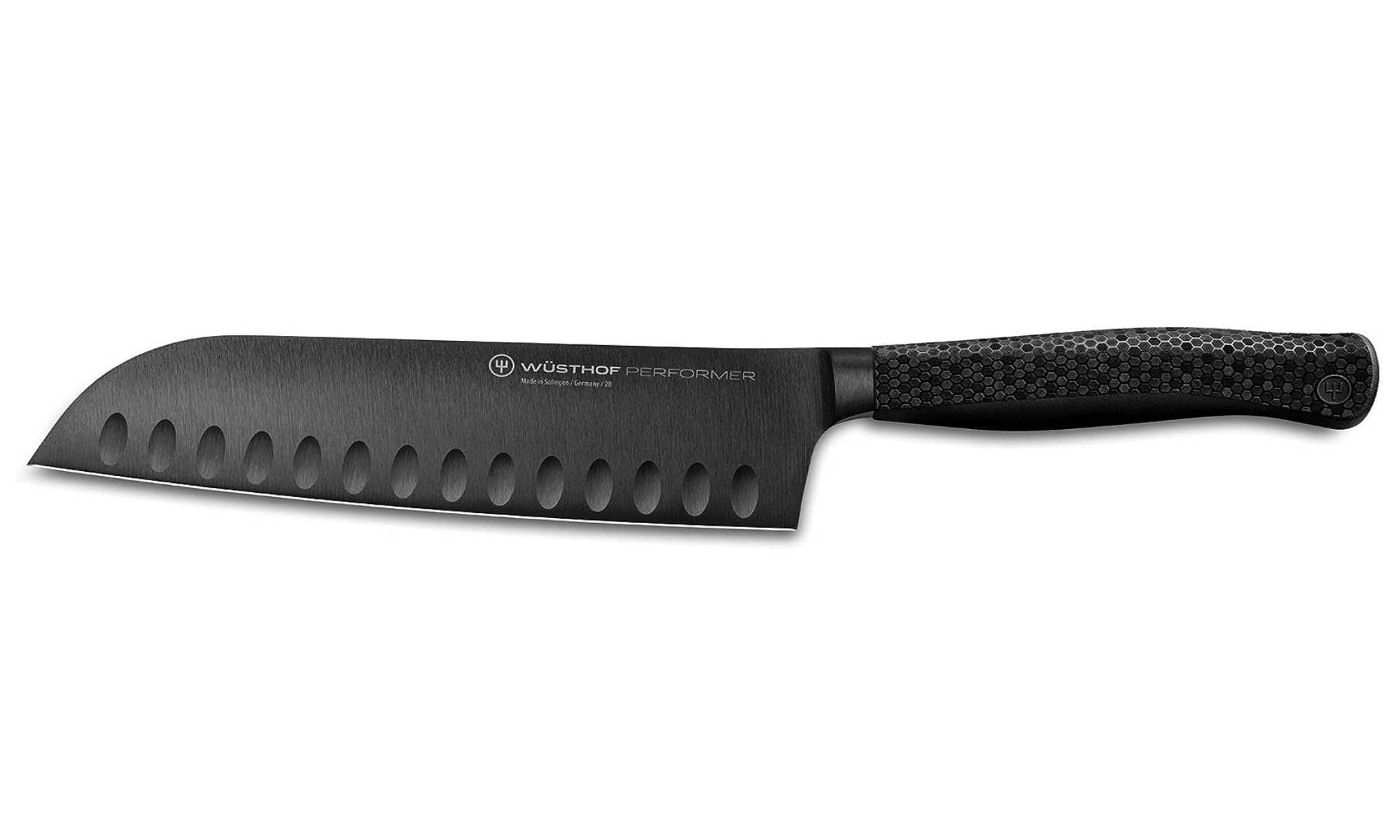 Cuțit Wüsthof Santoku PERFORMER 17 cm negru, NEGOCIABIL