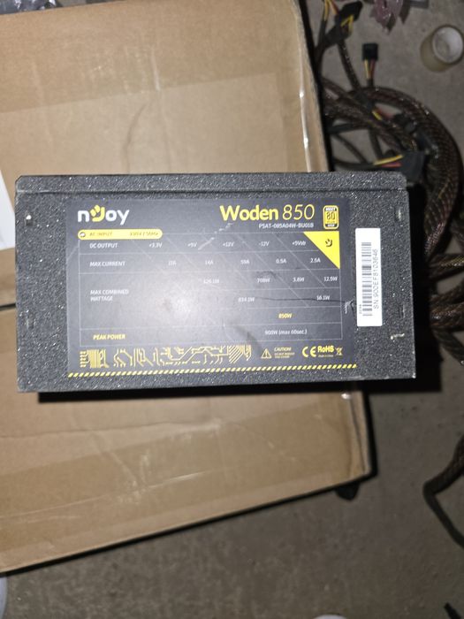 Sursa nJoy Woden 850, 850W Real Power, PFC Activ, 80 Plus Gold