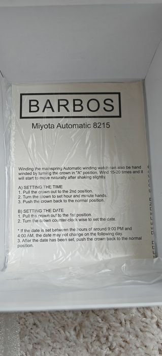 Часовник Barbos Marine Blue diver