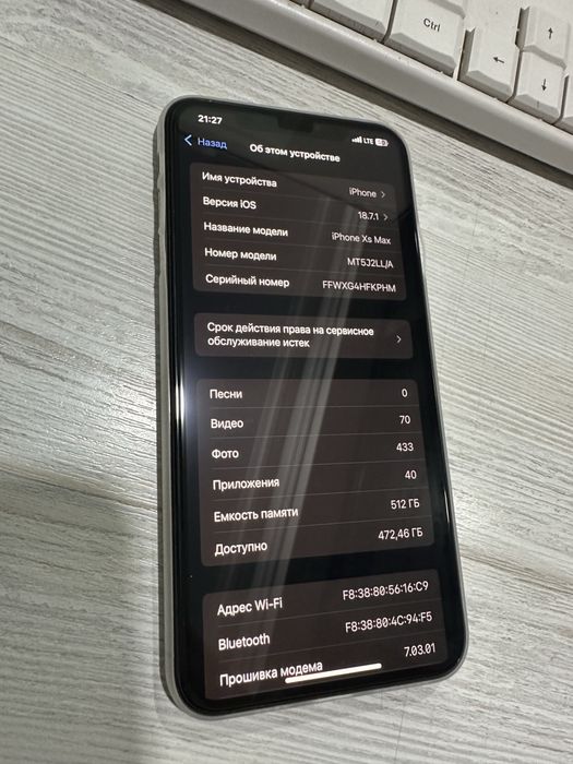 iphone xs max ideal LL/A 512 gb