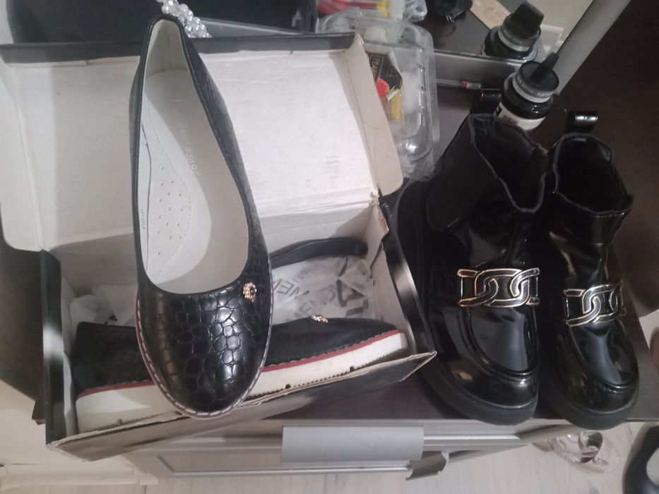 Обувь новая балетка и сапоги 33размер