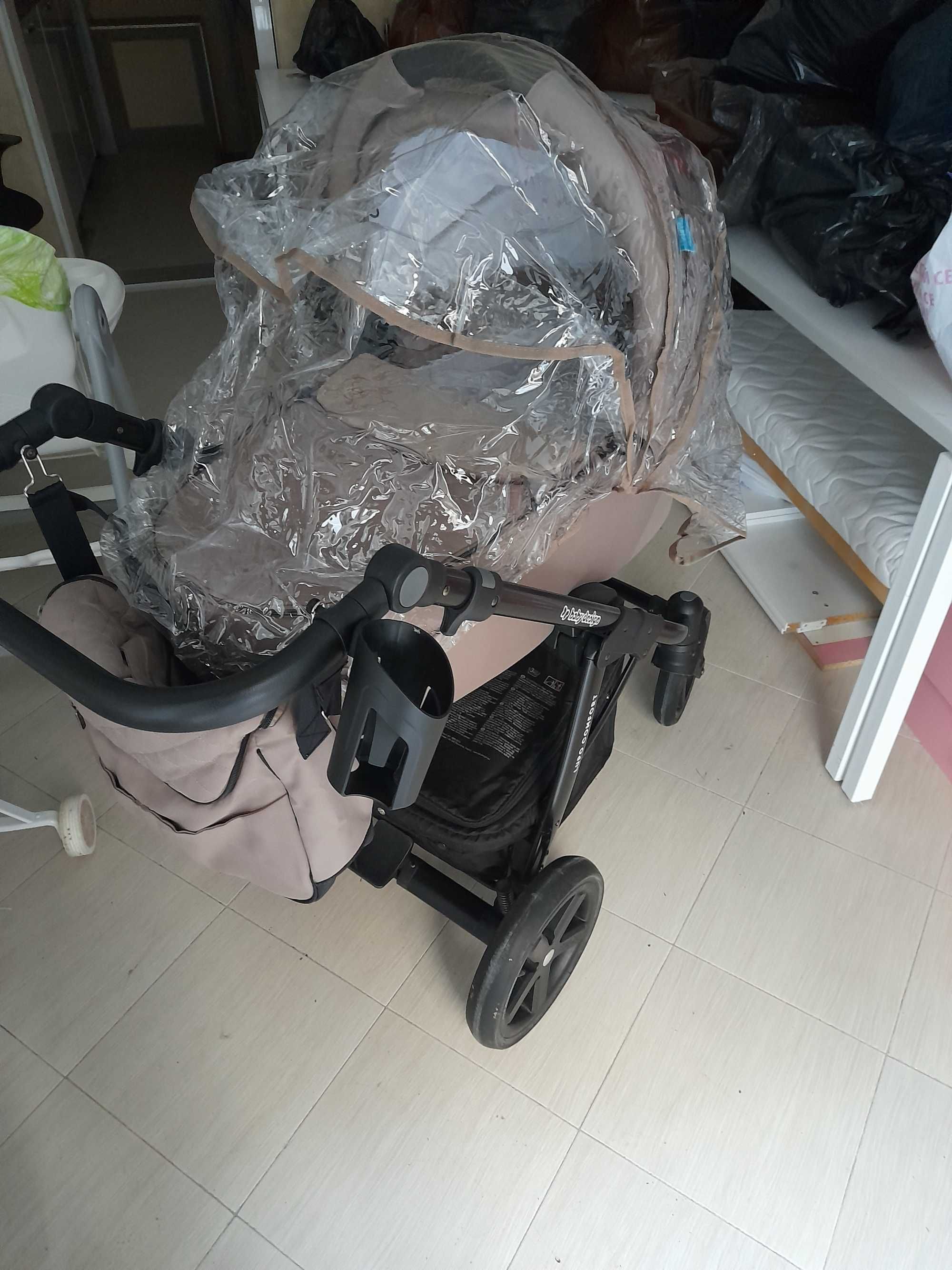 Бебешка количка 2в1 LUPO COMFORT - BABY DESIGN + 3ти кош за кола