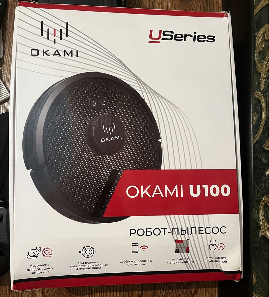Робот-пылесос OKAMI U100 Laser черный
