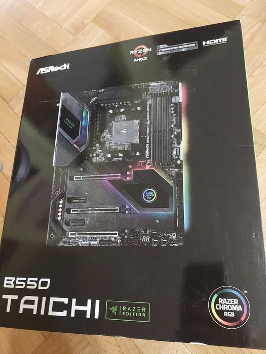AMD Ryzen 7 5800X + AsRock B550 Taichi Wi-Fi Razer Edition