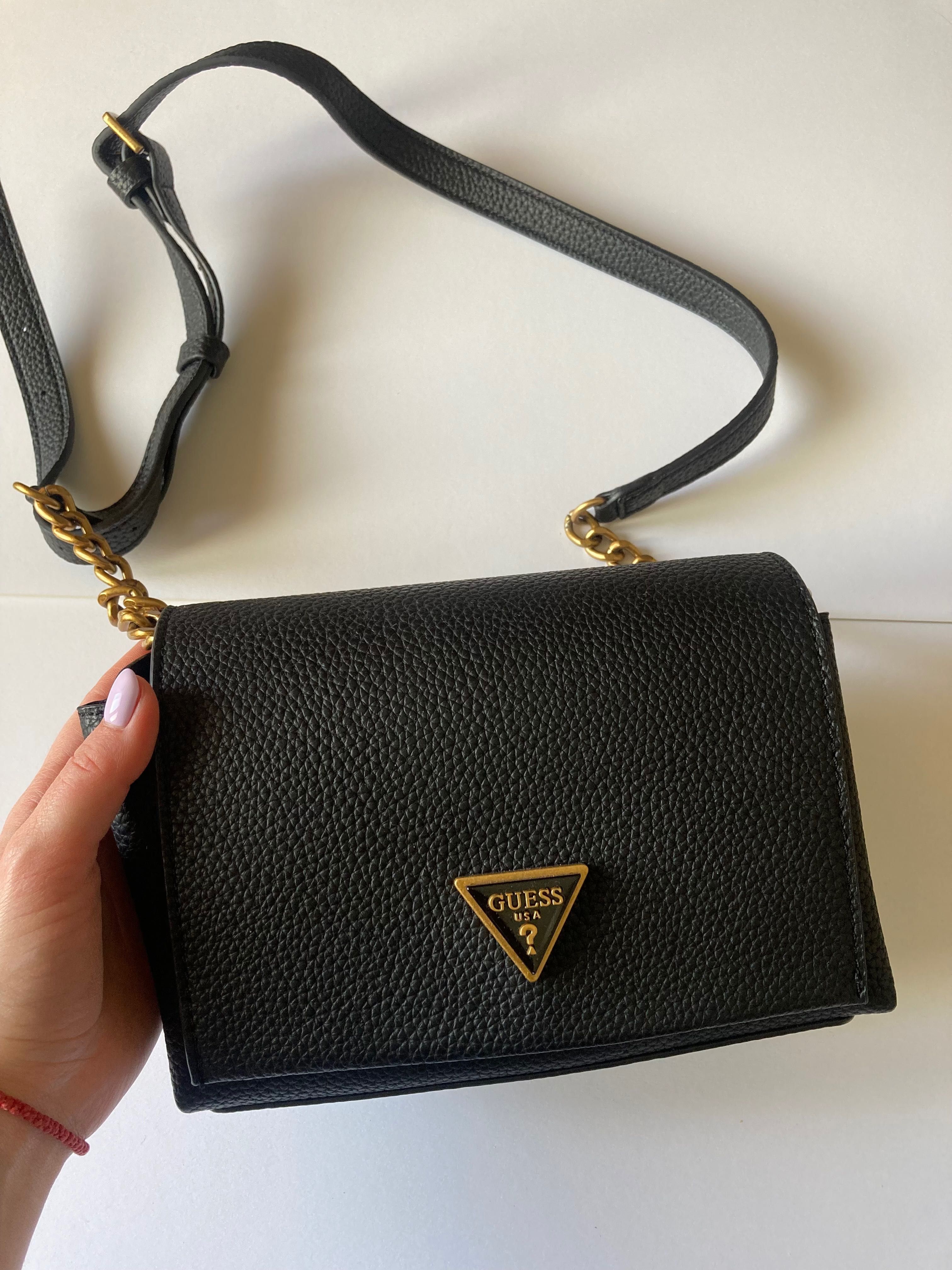 Дамска чанта GUESS - Downtown Chic, Мини, Черен