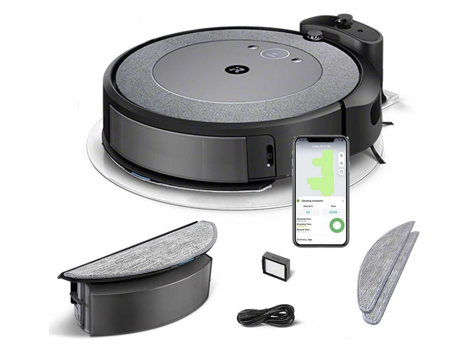 Прахосмукачка робот за сухо и мокро iRobot Roomba Combo i5 (i5172)