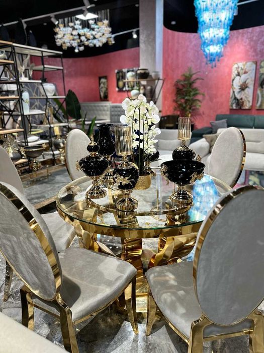 Комплект столов и стульев, cтол и 6 стульев. Stol stul komplekt 3 xil