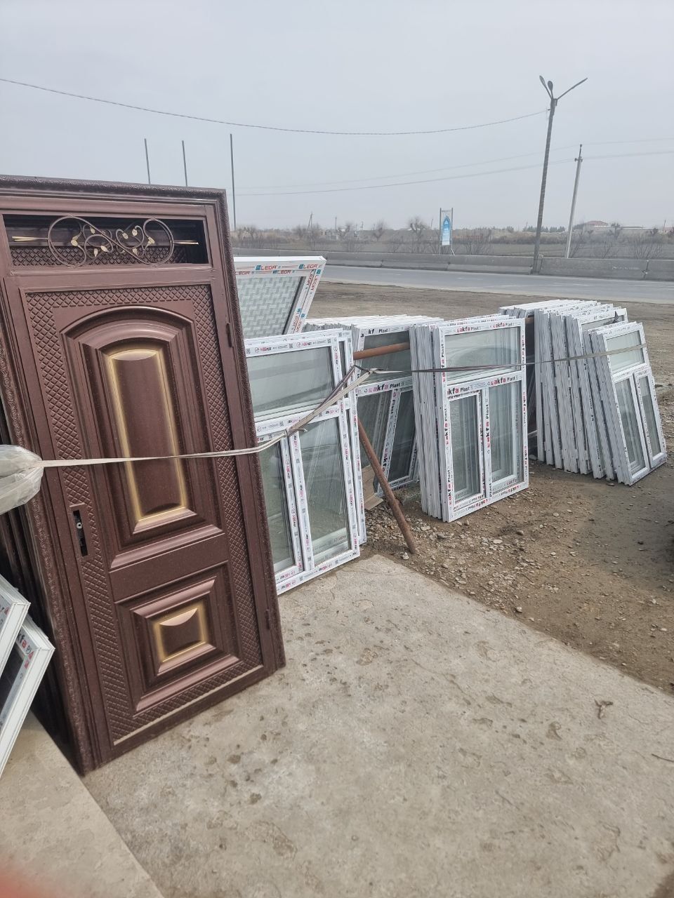 Optim akfa,mdf,temir,stal eshik derazalar 1 donasi