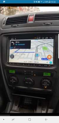 Navigatie navi Android 9" VW Passat B6 B7 CC Golf 5 6 Skoda Octavia
