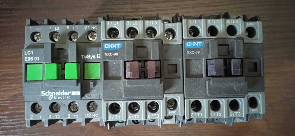 Контакторы CHIN NXC-09 3P 220V 50/60HZ, 9А 4KW