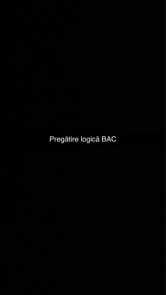 Pregatire logica BAC