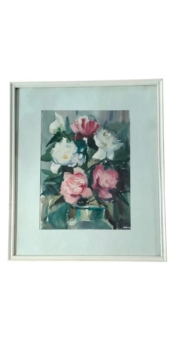 Tablou original Constantin Găvenea – „Buchet de flori” – acuarelă