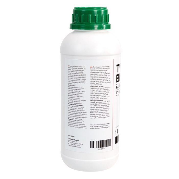 Vopsea anvelope black tyre 1l invento