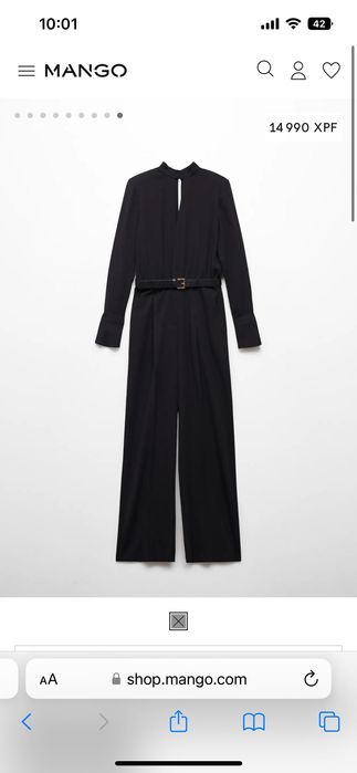 Черен гащеризон Mango XS