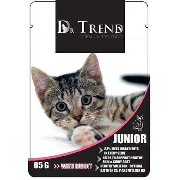 DR TREND Пауч за котка - различни видове 85гр