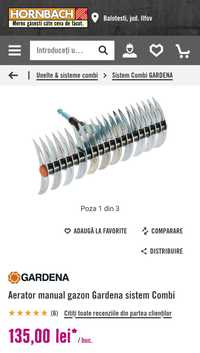 Aerator gazon Gardena sistem Combi