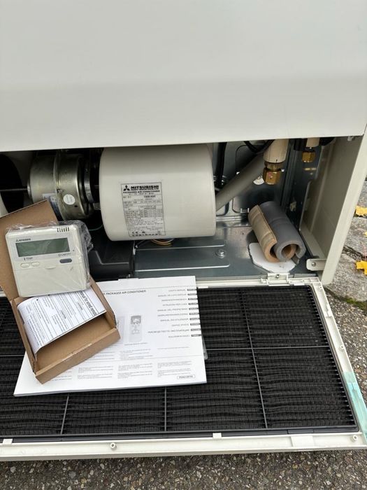 Mitsubishi heavy 16kw таванен преработка на термопомпа