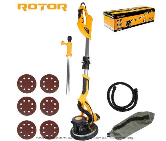 Slefuitor de pereti ROTOR R-S225L-3, 750W, 800-1750 rot/min Garantie
