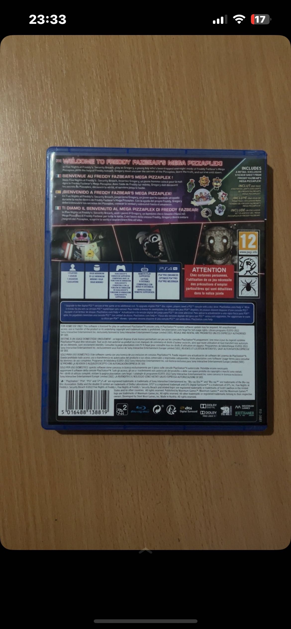 Игра Five Nights At Freddy’s Security Breach за ps4/ps4 pro