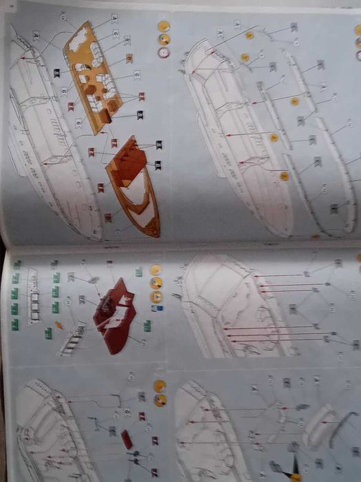 Yacht 1:72 Aurora Monaco 44 см. дължина кит за сглабяне