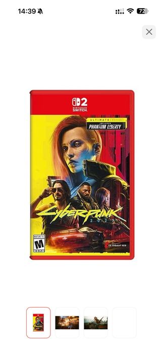 Cyberpunk 2077 на nintendo switch 2