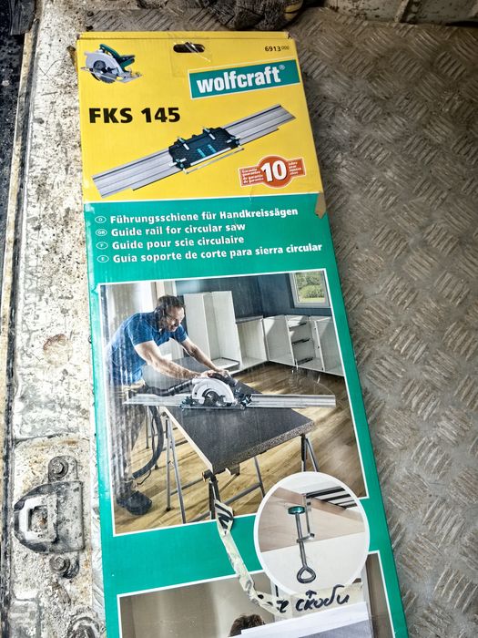 Водеща шина за циркуляр Wolfcraft FKS 145, 1100 мм