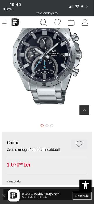 Ceas Casio Edifice 44mm