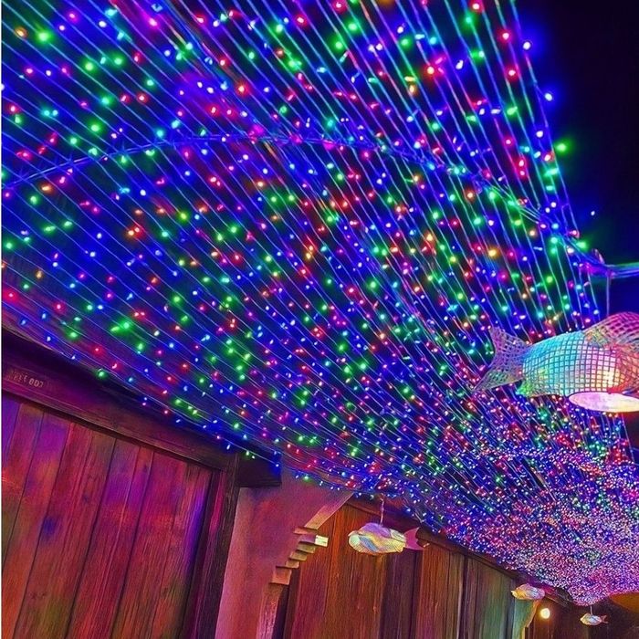 Instalație Liniară de Crăciun 16m cu 200 LED-uri Multicolore, Fir Tran