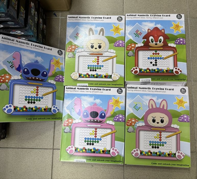 Магнитна дъска за рисуване Лило и Стич/Лабубу/Соник Stitch Labubu