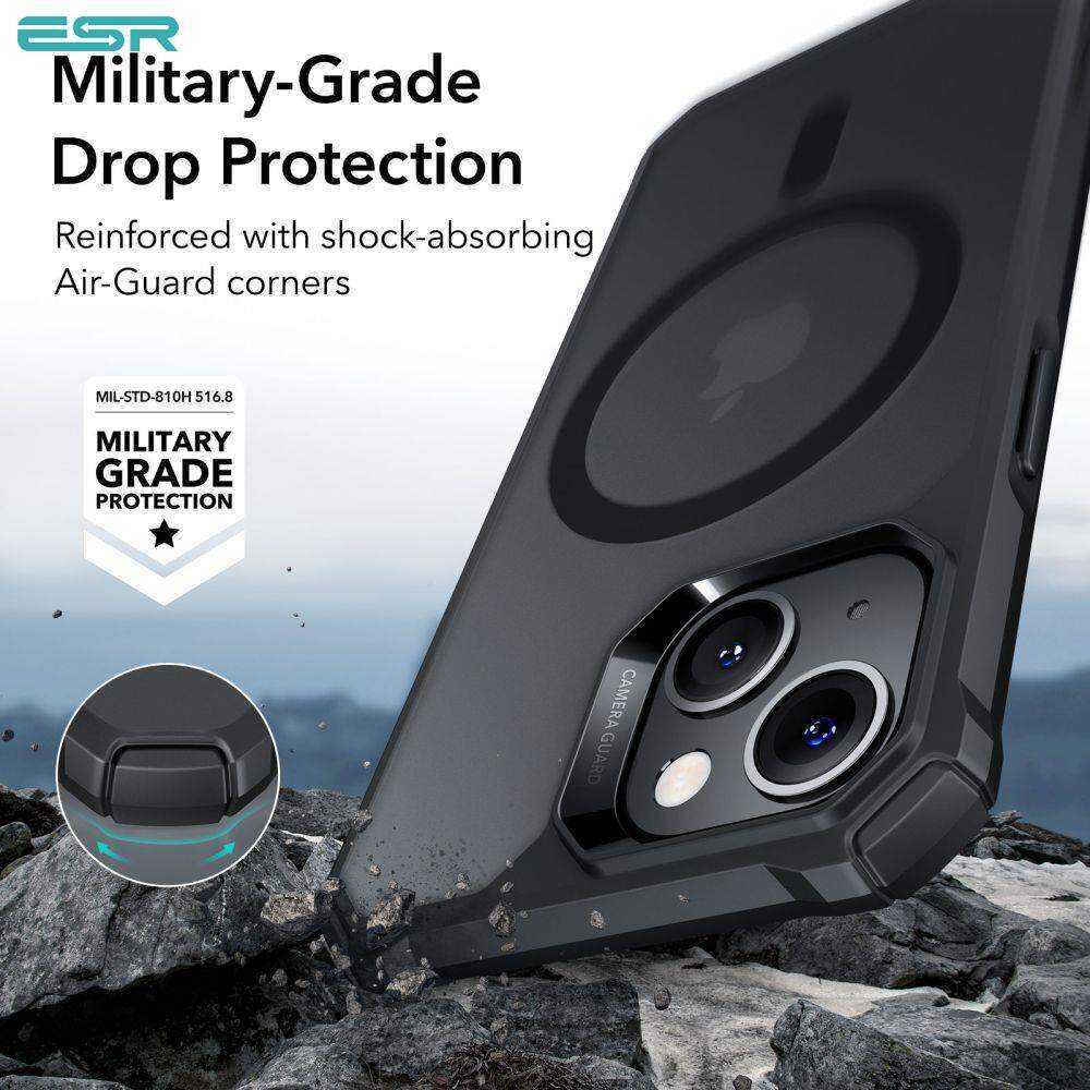 Husa iPhone 13 / 14 - ESR Air Armor HaloLock MagSafe Frosted Black
