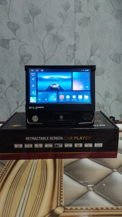 Магнитола 1 дин 7 дюйм с выдвижным экраном новая андроид 15 WiFi