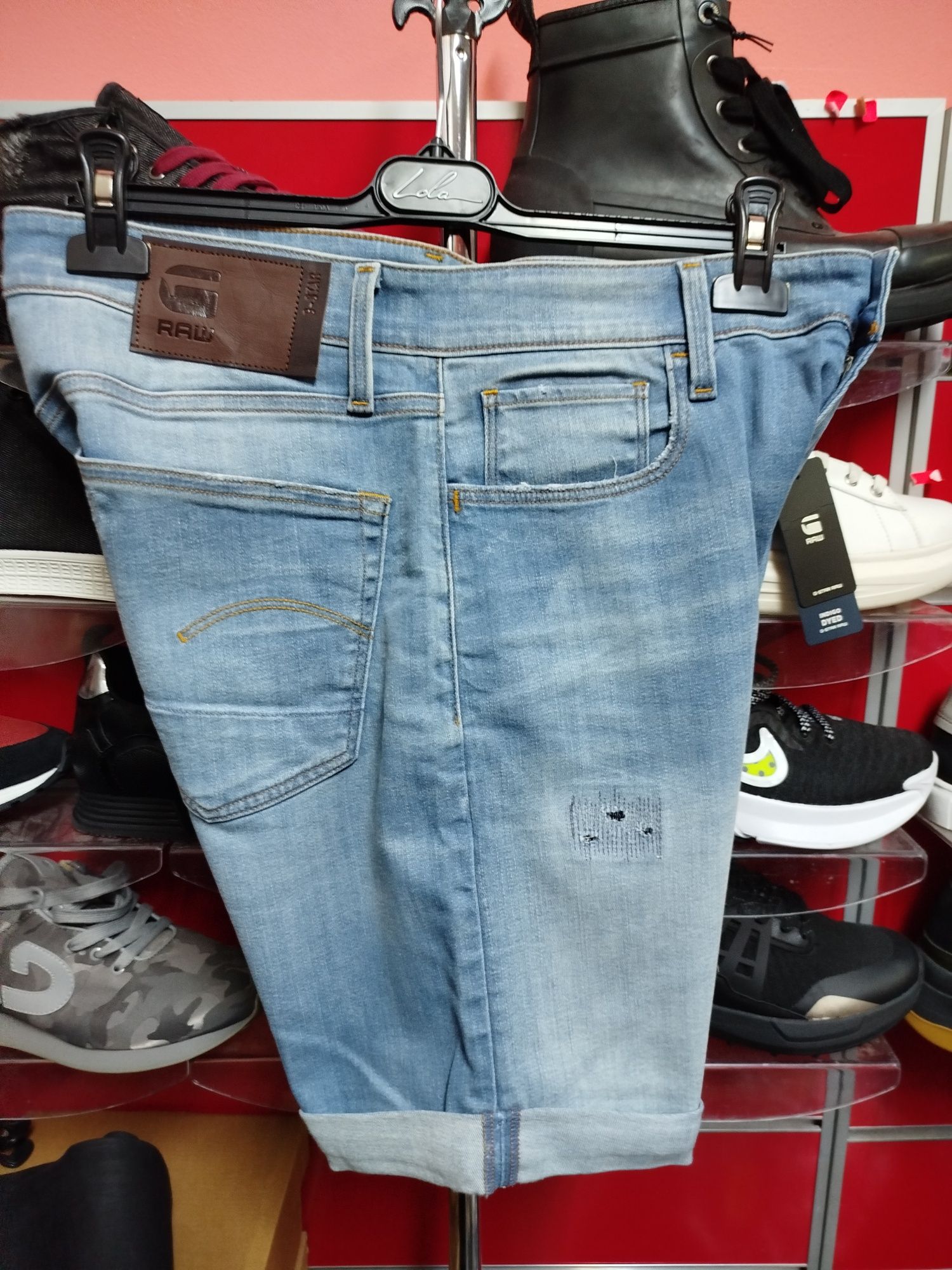 Оригинални къси дънки G-Star Raw 3301 Slim W33 нови мъжки