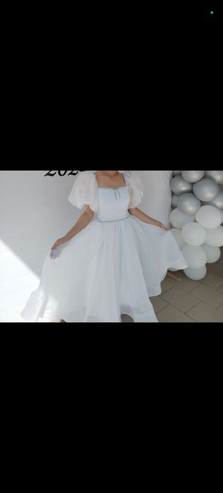 Платье вечерный белый цвет