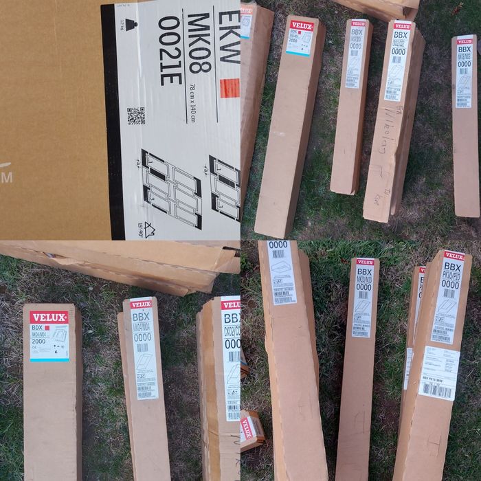 VELUX ferestre pentru mansarda NOI, rame, diferite piese