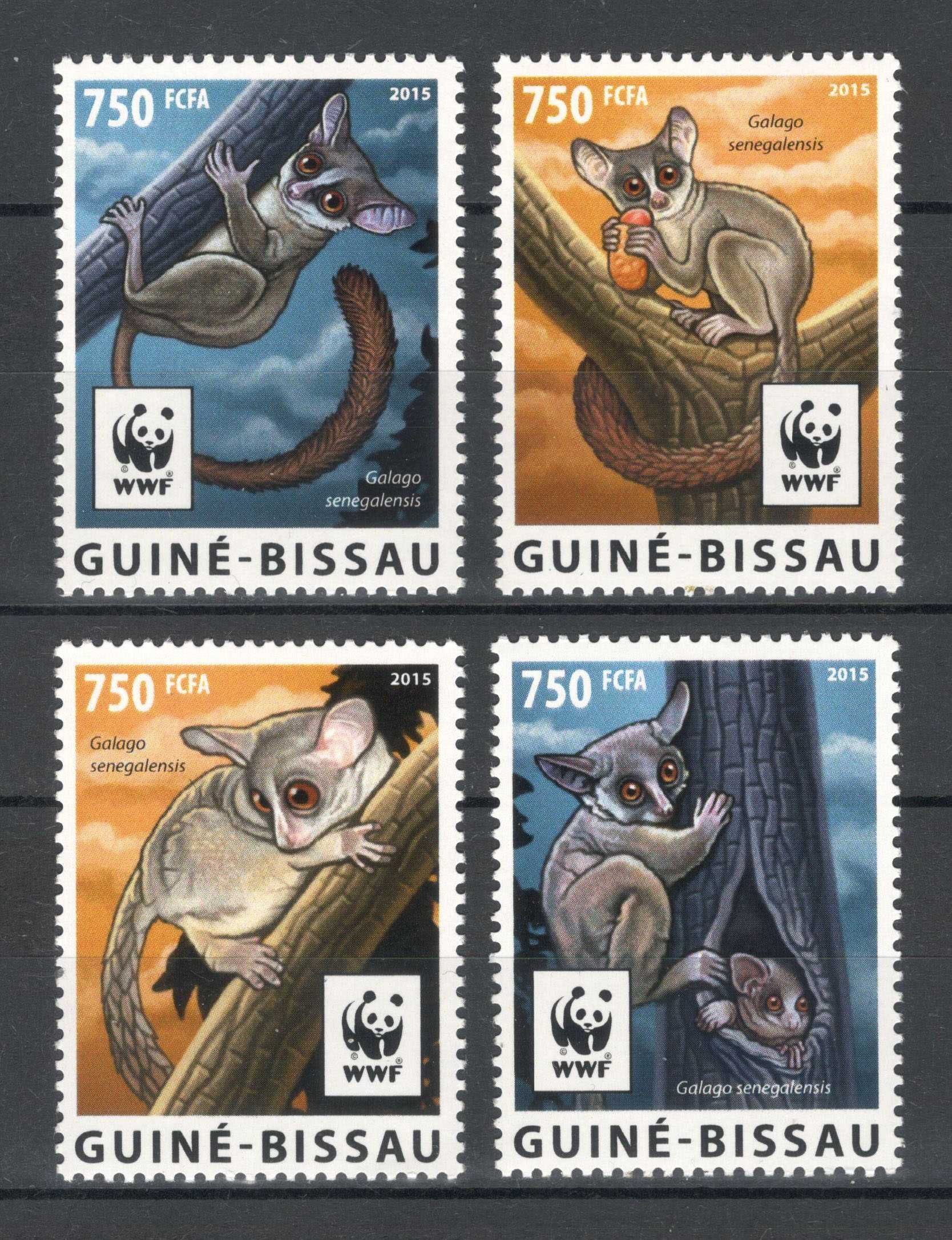 Tchad 2017 - Fauna WWF, Pasari - Serie de 4 timbre - Nestampilata mnh